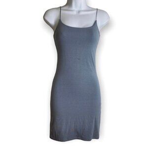 Wilfred Free Aritzia Grey Tiny Dress Scoop-neck Mini Dress XS